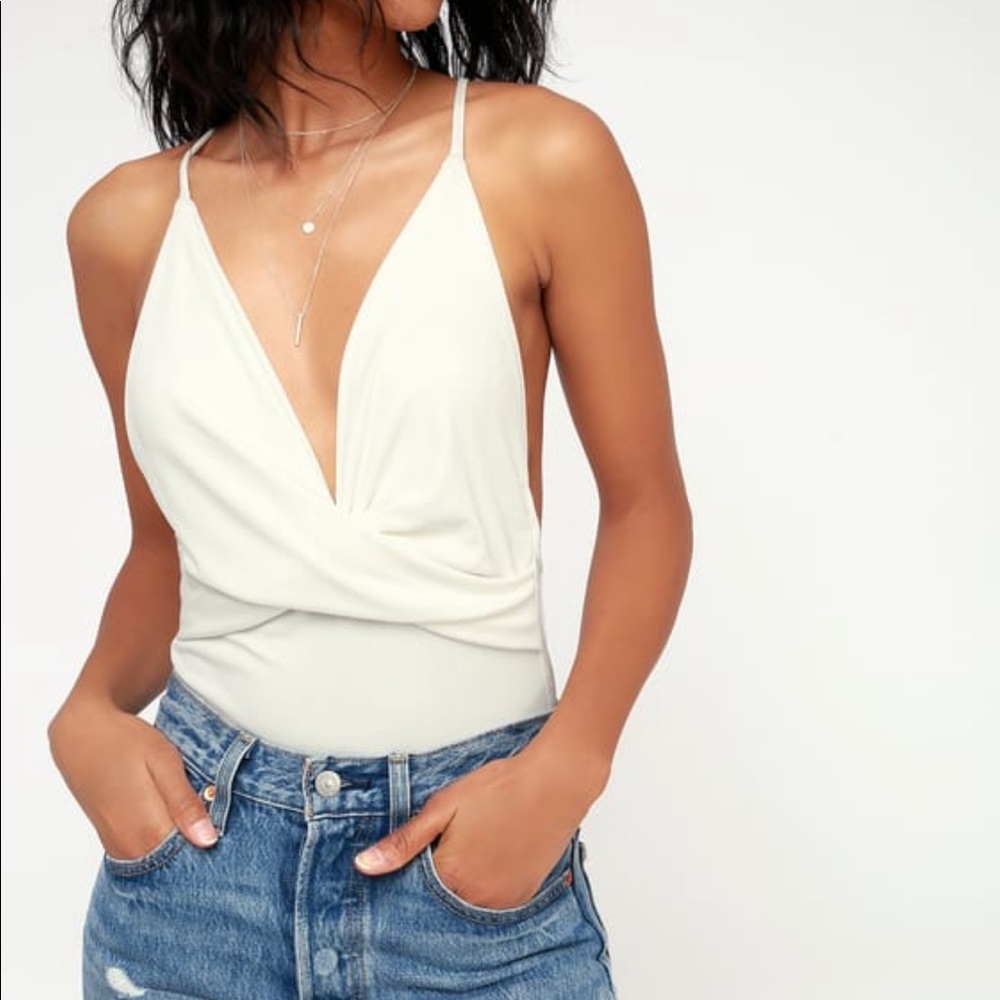 Lulus white bodysuit